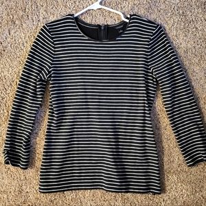 Ann Taylor Long Sleeve Striped Shirt - S
